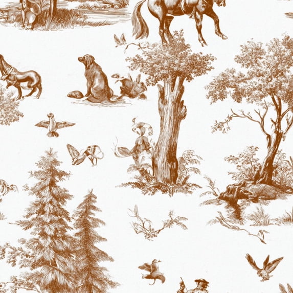 Peel and Stick Wallpaper Vintage Botanical Animal Brown Tones Self Adhesive Removable Renter Friendly Contact Paper for Bedroom 17.7in x 118in