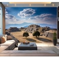 thumbnail image 1 of Peel and Stick Wallpaper Waterproof Ancient ruins plateau Monte Alban Mexico Wall Mural Decor Self Adhesive and Removable 100in x 144in, 1 of 8