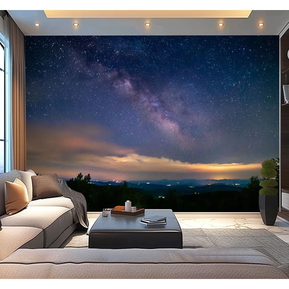 Peel and Stick Wallpaper Waterproof Astronomy Appalachia Beauty Nature Cloud Sky Wall Mural Decor Self Adhesive and Removable 100in x 144in
