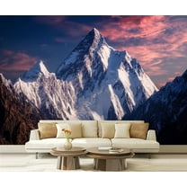 Peel and Stick Wallpaper Waterproof K2 summit second highest world Wall Mural Decor Self Adhesive and Removable 69in x 98in
