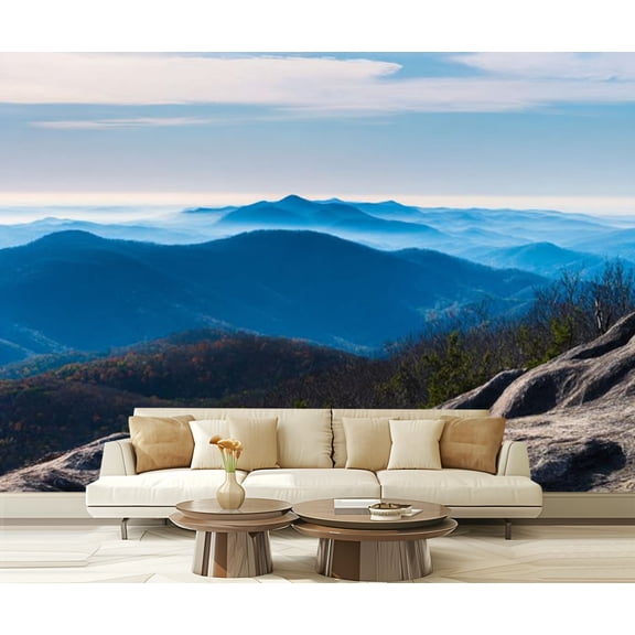 Peel and Stick Wallpaper Waterproof Old Rag Virginia Wall Mural Decor Self Adhesive and Removable 69in x 98in