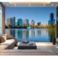 thumbnail image 1 of Peel and Stick Wallpaper Waterproof Orlando Florida Downtown Skyline Springtime Lake Eola Wall Mural Decor Self Adhesive and Removable 100in x 144in, 1 of 8