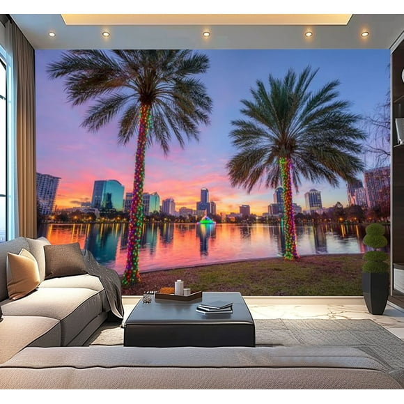 Peel and Stick Wallpaper Waterproof Orlando Florida Wall Mural Decor Self Adhesive and Removable 100in x 144in