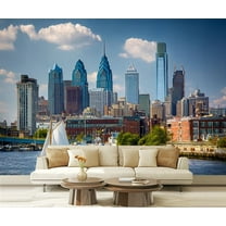 Peel and Stick Wallpaper Waterproof Philadelphia Wall Mural Decor Self Adhesive and Removable 69in x 98in
