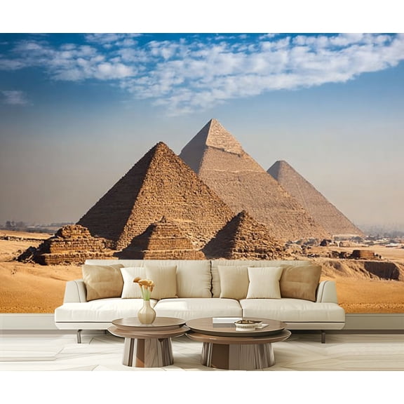 Peel and Stick Wallpaper Waterproof Pyramids Giza Wall Mural Decor Self Adhesive and Removable 69in x 98in