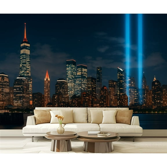 Peel and Stick Wallpaper Waterproof Tribute Light Wall Mural Decor Self Adhesive and Removable 69in x 98in