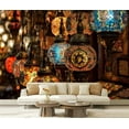 thumbnail image 1 of Peel and Stick Wallpaper Waterproof Turkish Moroccan glass tea light hanging Wall Mural Decor Self Adhesive and Removable 69in x 98in, 1 of 8