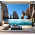 thumbnail image 1 of Peel and Stick Wallpaper Waterproof Unique jagged arch Lands End Cabo San Lucas Mexico Wall Mural Decor Self Adhesive and Removable 100in x 144in, 1 of 8