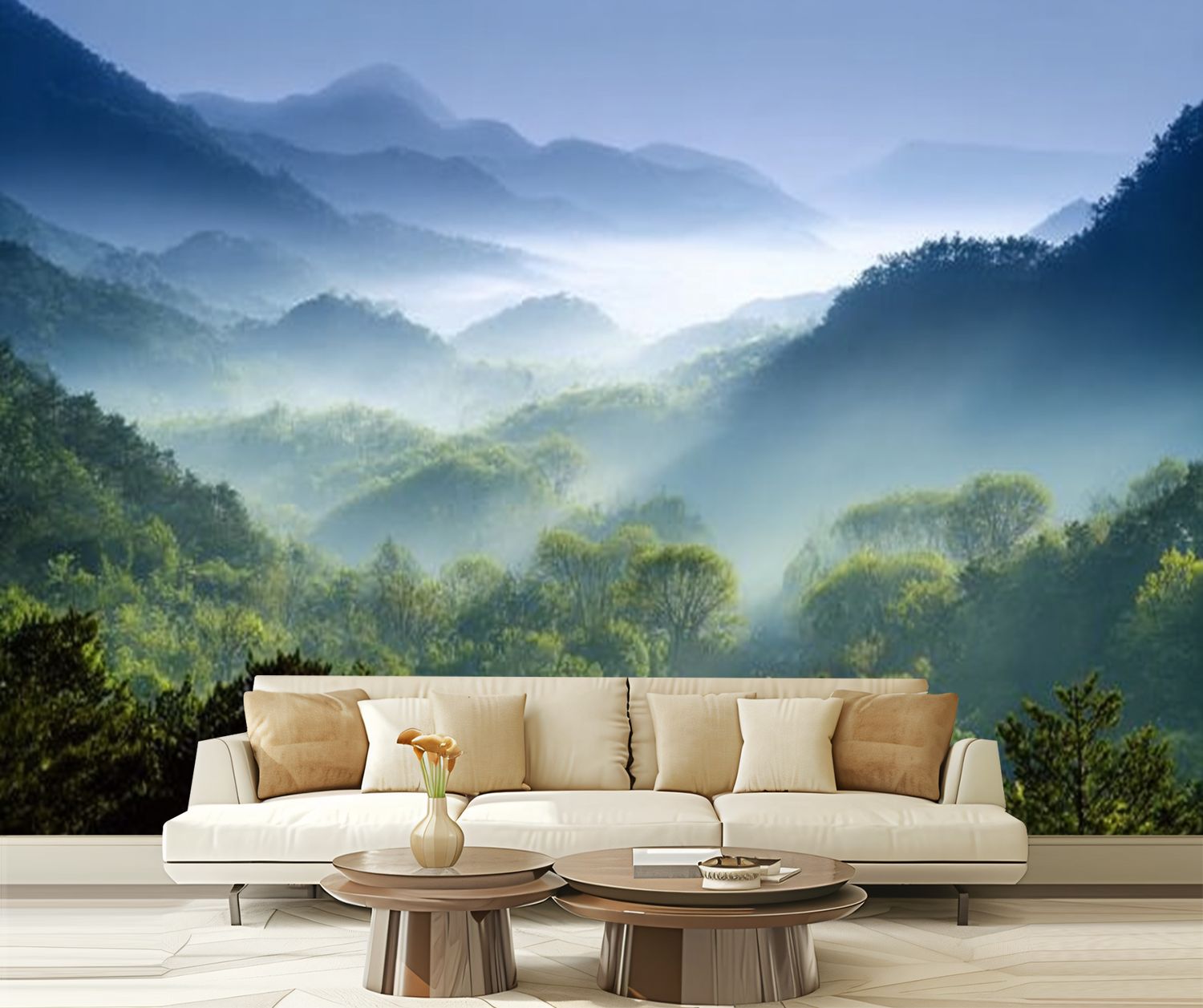 Peel and Stick Wallpaper Waterproof VH533 Secret Garden Wall Mural ...