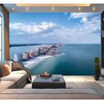 thumbnail image 1 of Peel and Stick Wallpaper Waterproof clearwater beach aerial shot famous resort royalty Wall Mural Decor Self Adhesive and Removable 100in x 144in, 1 of 8