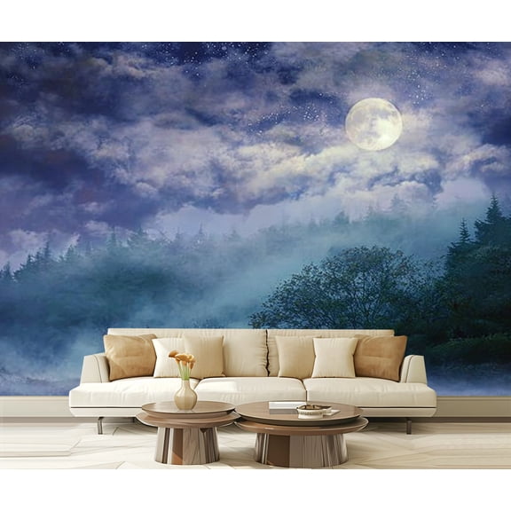 Peel and Stick Wallpaper Waterproof fairy forest Wall Mural Decor Self Adhesive and Removable 69in x 98in