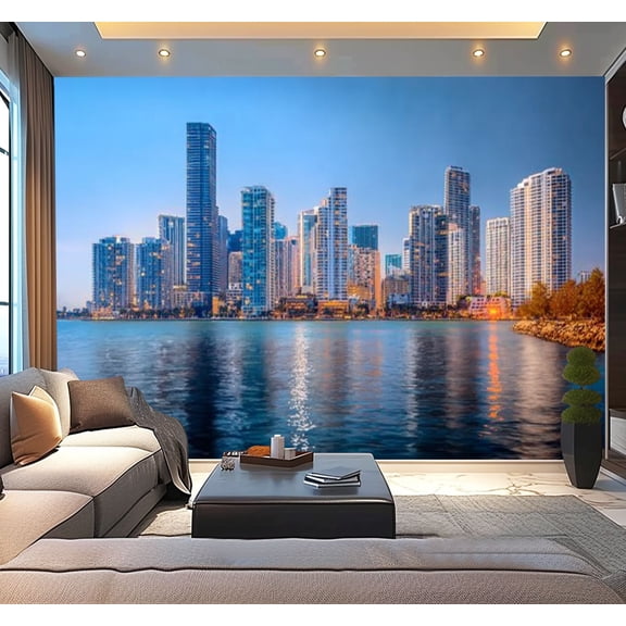 Peel and Stick Wallpaper Waterproof miami Wall Mural Decor Self Adhesive and Removable 100in x 144in