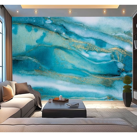 Peel and Stick Wallpaper Waterproof multicolored abstract artistic brush strokes lines Wall Mural Decor Self Adhesive and Removable 100in x 144in