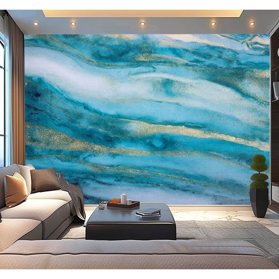 Peel and Stick Wallpaper Waterproof multicolored abstract artistic brush strokes lines Wall Mural Decor Self Adhesive and Removable 100in x 144in