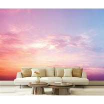 Peel and Stick Wallpaper Waterproof sunset sky Wall Mural Decor Self Adhesive and Removable 69in x 98in