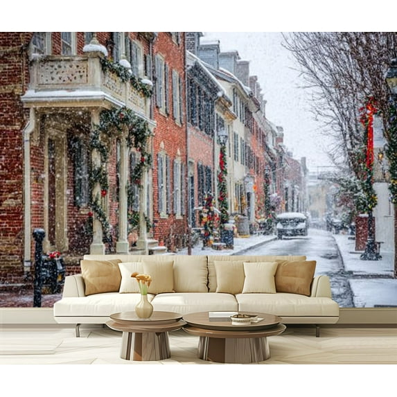 Peel and Stick Wallpaper Winter Modern Art Wall Mural Decor Self Adhesive and Removable 69in x 98in