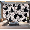thumbnail image 1 of Peel and Stick Wallpaper abstract geometric Hand drawn exotic brush texture Modern Art Wall Mural Decor Self Adhesive and Removable 100in x 144in, 1 of 8