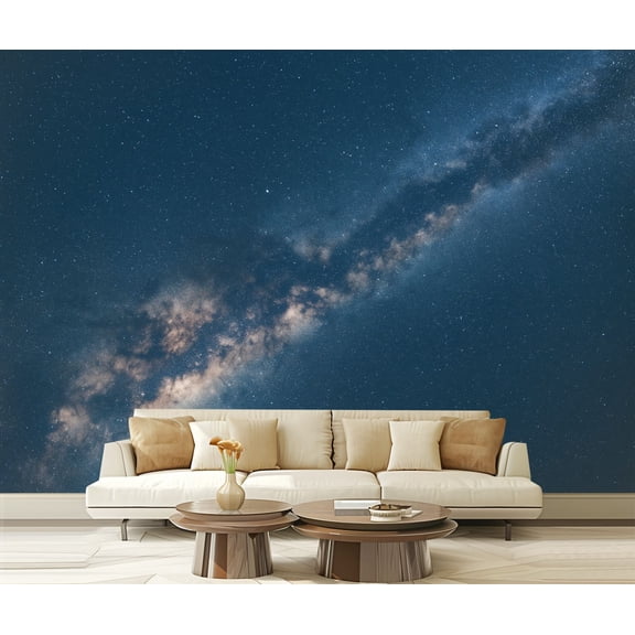 Peel and Stick Wallpaper emu Milky Way Sky Modern Art Wall Mural Decor Self Adhesive and Removable 69in x 98in