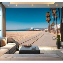 Peel and Stick Wallpaper lane down LA Modern Art Wall Mural Decor Self Adhesive and Removable 100in x 144in