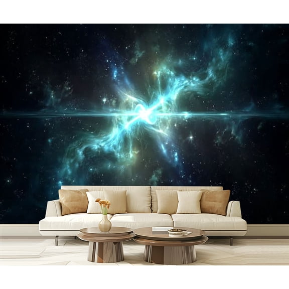 Peel and Stick Wallpaper nebula Modern Art Wall Mural Decor Self Adhesive and Removable 69in x 98in