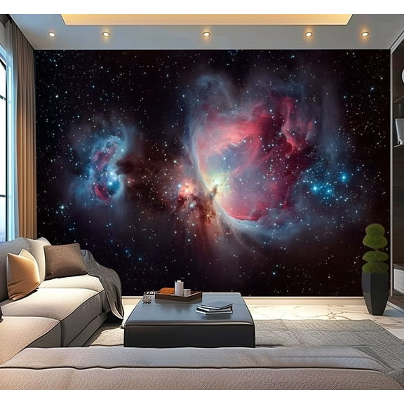 Peel and Stick Wallpaper orion nebula Modern Art Wall Mural Decor Self Adhesive and Removable 100in x 144in