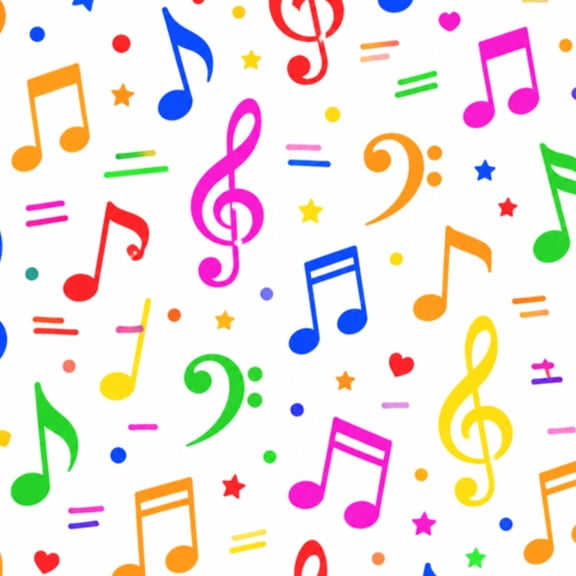 Peel and Stick Wallpaper seamless music notes 17.7in x 118in Contact Paper Removable Self Adhesive Wall Mural Wall Decor for Bedroom Kitchen Cabinets