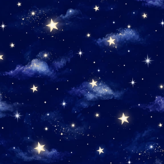 Peel and Stick Wallpaper star filled night sky deep rich navy blue stars be Vinyl Self Adhesive Contact Paper Wall Paper for Kids Bedroom 17.7" x118"