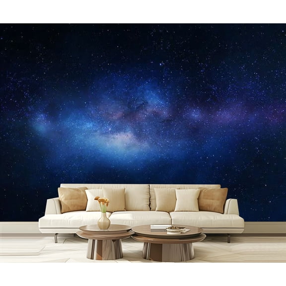 Peel and Stick Wallpaper stars space Modern Art Wall Mural Decor Self Adhesive and Removable 69in x 98in