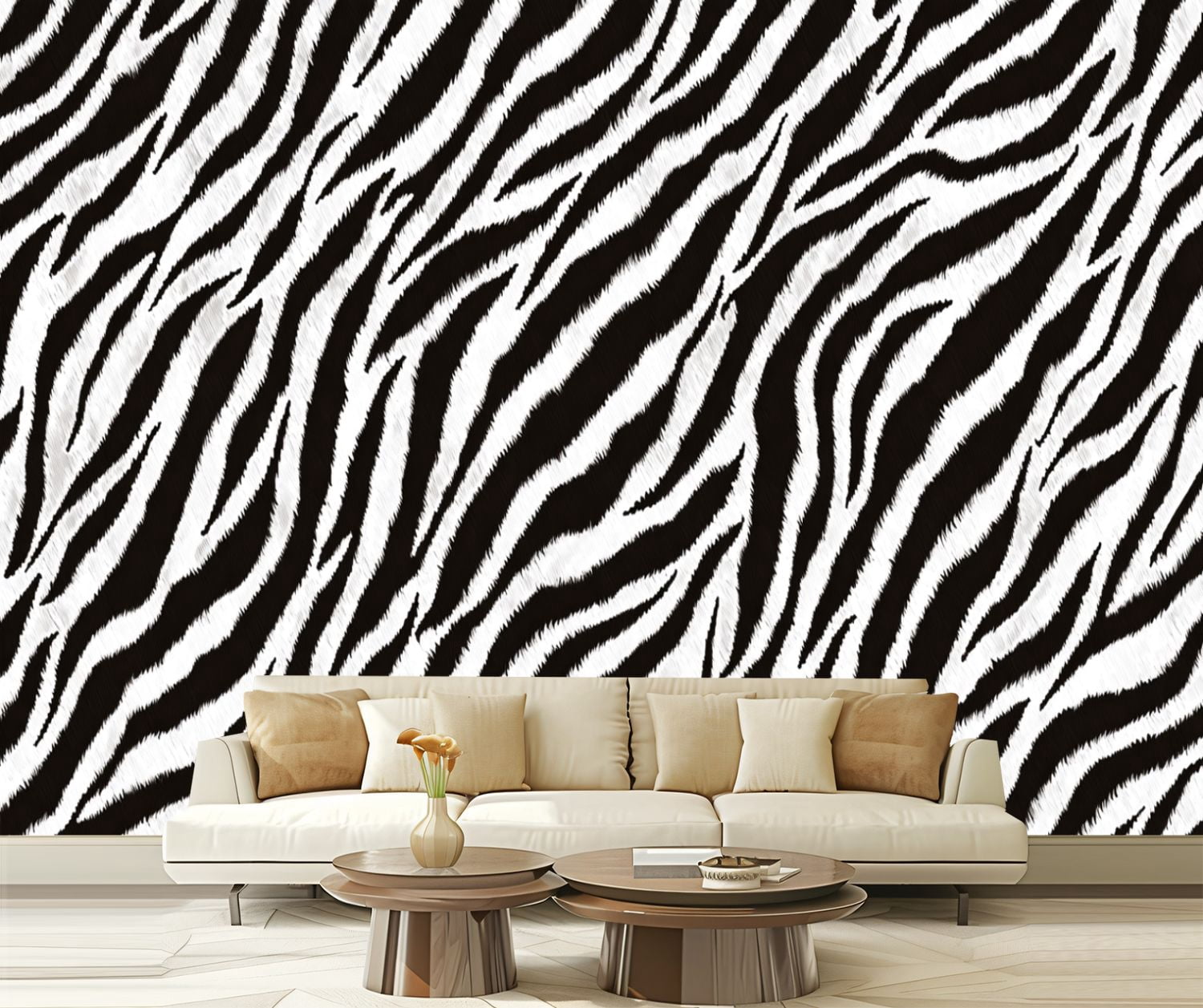 Peel and Stick Wallpaper zebra skin texture seamless zebra Stripes ...