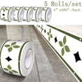 thumbnail image 1 of Peel and Stick Waterproof Border Wall Decor Removable Self Adhesive PVC Vintage Tiles Sticker Wallpaper for Kitchen Bathroom Mirror, 4"x394", 1 of 10