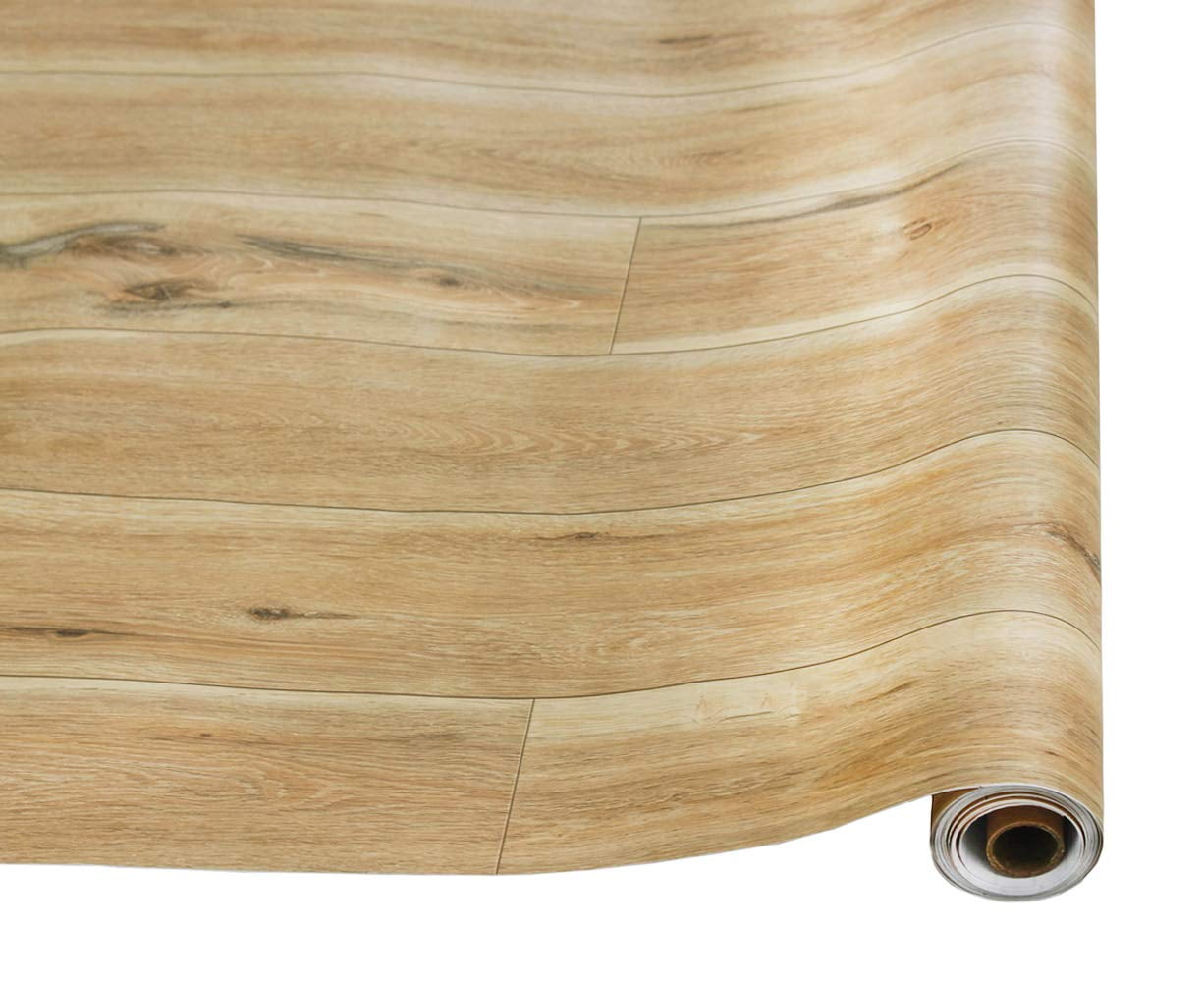 Peel and Stick Wood Plank Wallpaper Self Adhesive Wood Grain Wall Paper