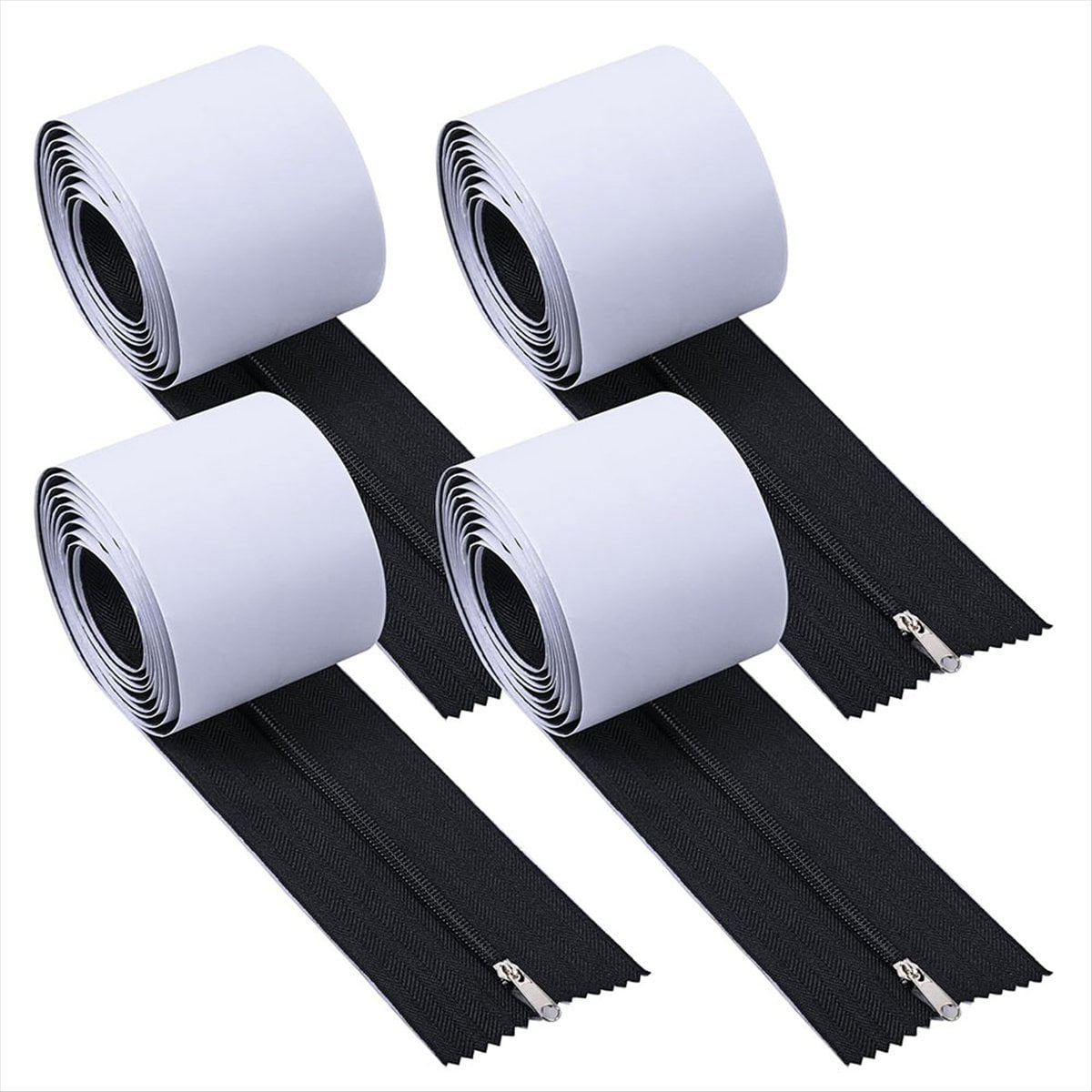 Peel and Stick Zipper, 7FT Heavy Duty Self-Adhesive Zipper