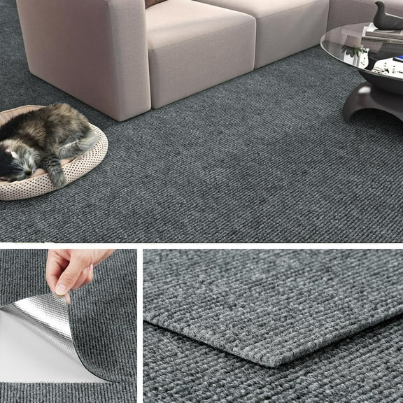 Peel off and paste carpet tiles, suitable for bedroom commercial, home, kitchen, and living room