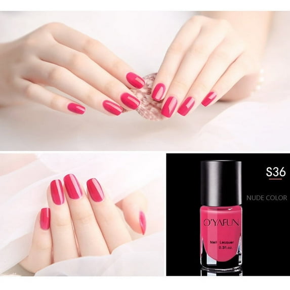 Peelable Nail Polish, Quick Dry Nail Polish, Water-Based Long-Lasting Nail Lacquer, Fast Drying formula Suitable for DIY Nail Art without Nail Lamp