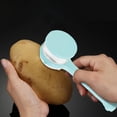 thumbnail image 1 of Peeler With Container,Multifunctional Vegetable Potato Fruit Peeler With Peel Catcher Storage,Ergonomic Handheld Kitchen Peeler for Potato,Apples,Carrots, Effortless Peeling & Clean Countertop(Blue), 1 of 7