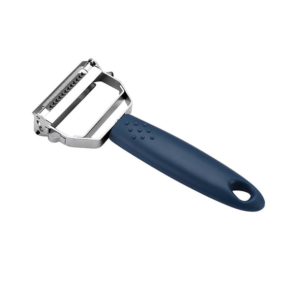 Peeler for Efficient Kitchen Prep - Ergonomic Plane Tool for Fruit and Vegetable Removal and Clean Cutting Edge for Everyday Dining and Bar Use, 17cmx7.8cm, Blue