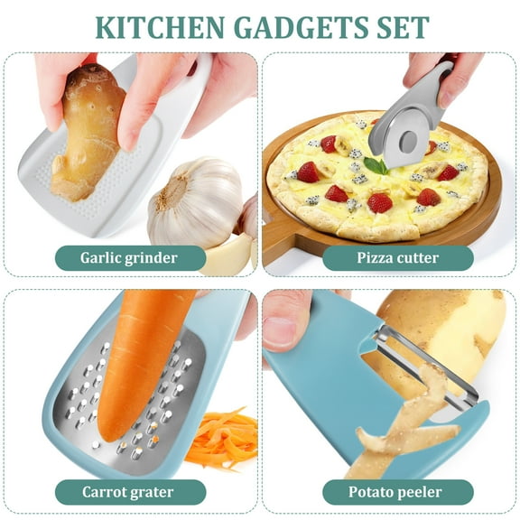 UNOMOR Unique Cooking Gadgets Kitchen Accessories Multicolor 1 Set 12.80X7.20X0.50Cm Silicone