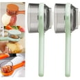 thumbnail image 1 of Peeling Knife With Storage Box, Fruit And Vegetable Peeler With Container, Double-Sided Stainless Steel Multi-Function Peeler For Home Kitchen (E-2pcs Green), 1 of 7