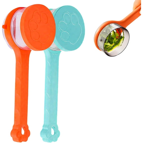 Peeling Knife With Storage Boxs, New with Box Storage Kitchen Special Fruit Peeler, Double sided Stainless Steel Peeler, Fruit Vegetable Peeler with Container (1PC Orange)