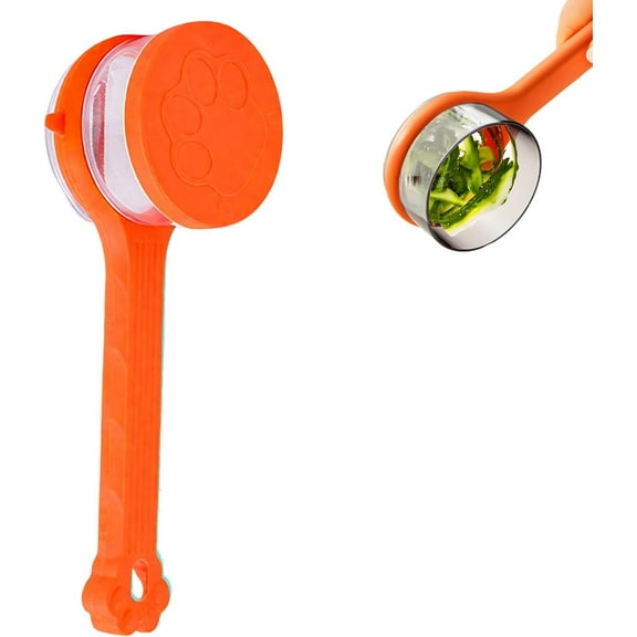 Peeling Knife With Storage Boxs, New with Box Storage Kitchen Special Fruit Peeler, Double sided Stainless Steel Peeler, Fruit Vegetable Peeler with Container (1PC Orange)