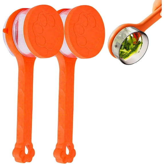 Peeling Knife With Storage Boxs, New with Box Storage Kitchen Special Fruit Peeler, Double sided Stainless Steel Peeler, Fruit Vegetable Peeler with Container (1PC Orange)