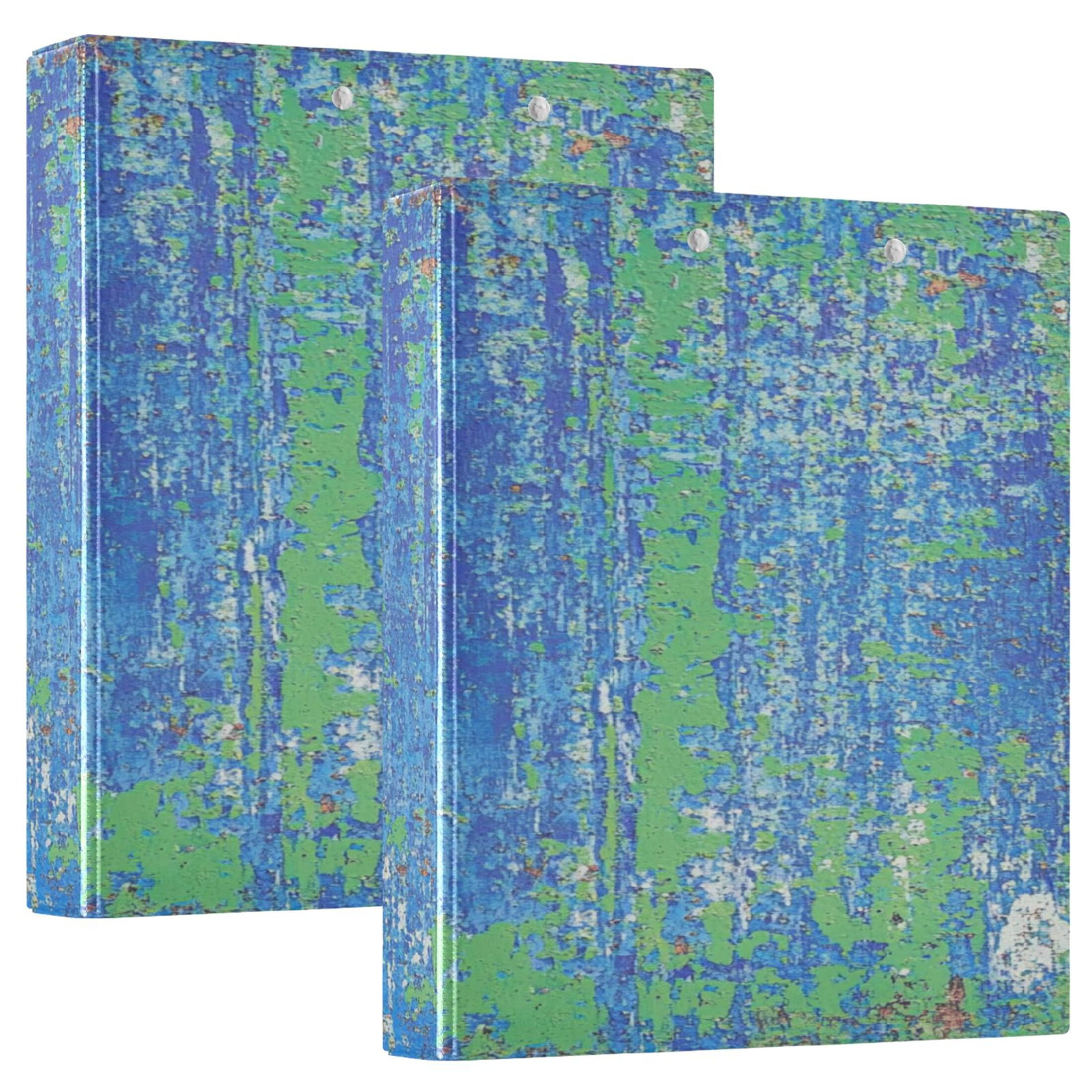 Peeling Paint Texture Pattern 12.4x10.6in PVC Round Ring Binder, D-Ring ...