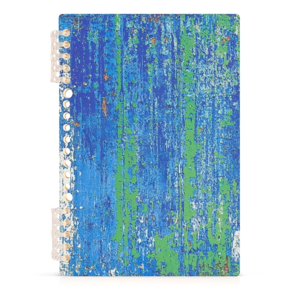 Peeling Paint Texture Pattern A5 8.3x5.7in PP Notebook, Adjustable Rings, 60 Sheets, Diary or Journey Note
