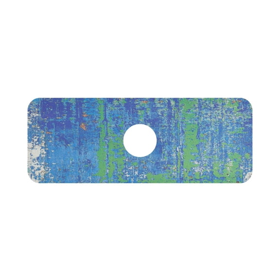 Peeling Paint Texture Pattern Single Compact Faucet Drying Pad 14.7x5.4in Absorbent Mat for Small Sinks, Vanity Countertops
