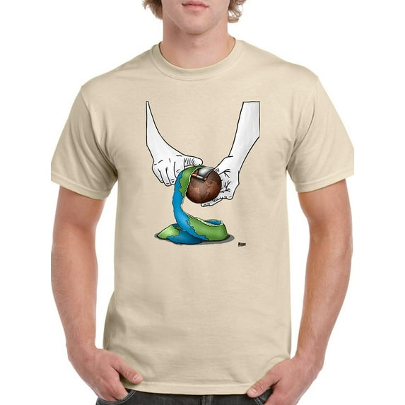 Peeling The Earth T-shirt Men's -Miguel Morales Designs