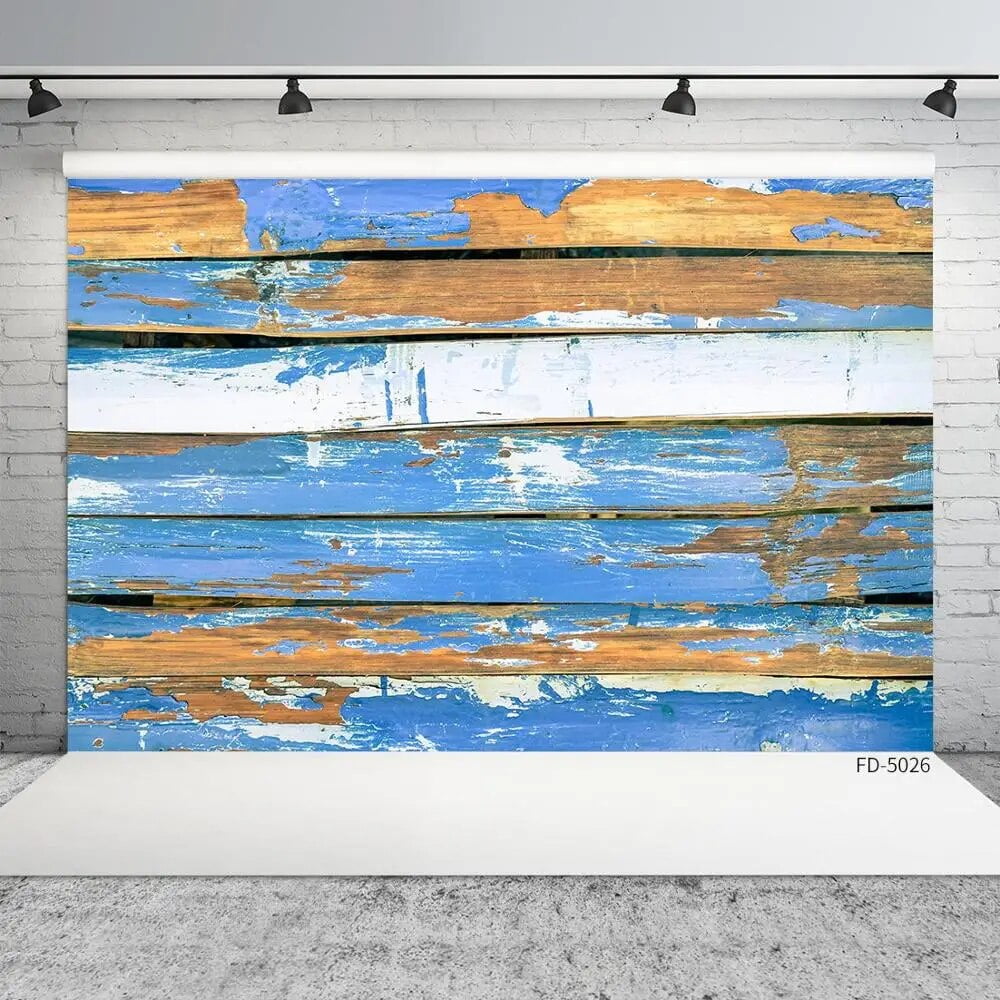 Peeling Wooden Board Fading Planks Texture Vinyl Backdrops Baby