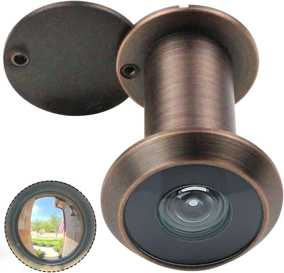 Digital Door Peephole Camera - 3.5" LCD, 120° View, CMOS Sensor, Fits Doors 35-100mm Thick