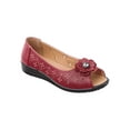 thumbnail image 1 of Peep Toe Flat With Flower, 1 of 2