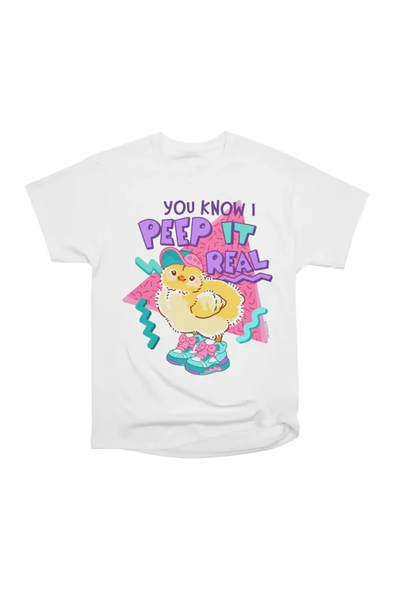Peep it Real 90s Chick T-Shirt Tee Gift For Him Merch For Her Apparel For Friend