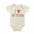 thumbnail image 1 of Peepaw Grandpa Newborn Baby Bodysuit, 1 of 6